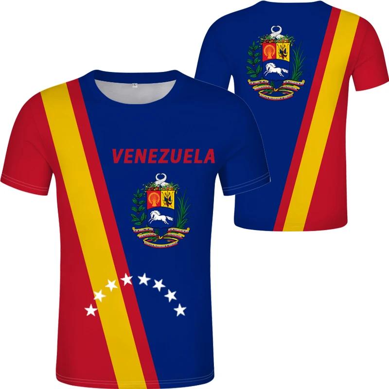 2026 Fashion Men's T-shirt Venezuela Flag Print T Shirts Men Clothing Oversized Short Sleeve Casual Streetwear Blouse Male Tops
