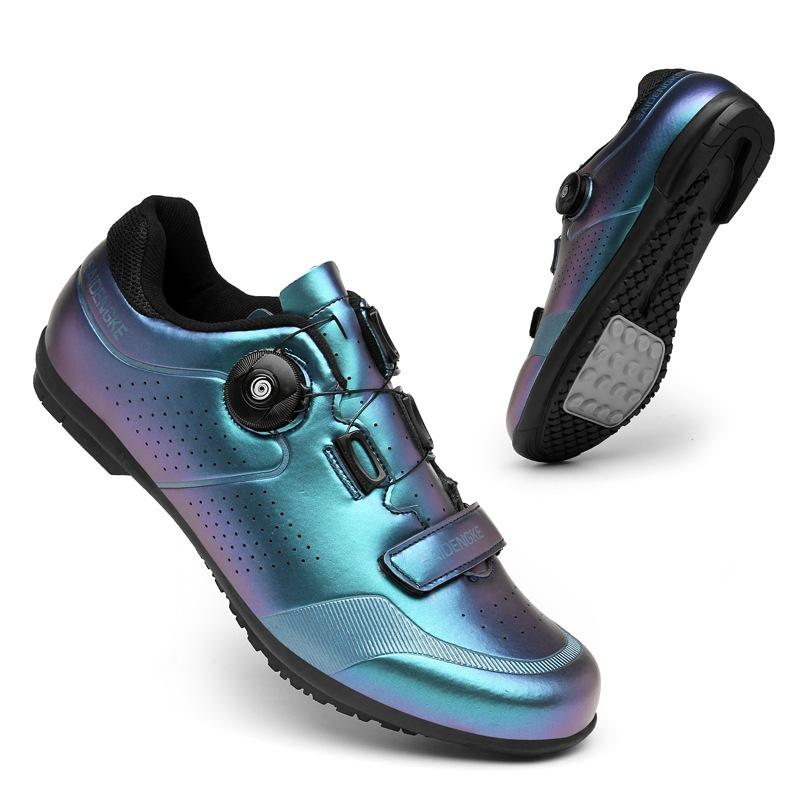 

Нові Зовнішні Шосейні Гірські Гумові Чоловічі та Жіночі Велосипедні Велотуфлі на Жорсткій Підошві для Спінінгу 47