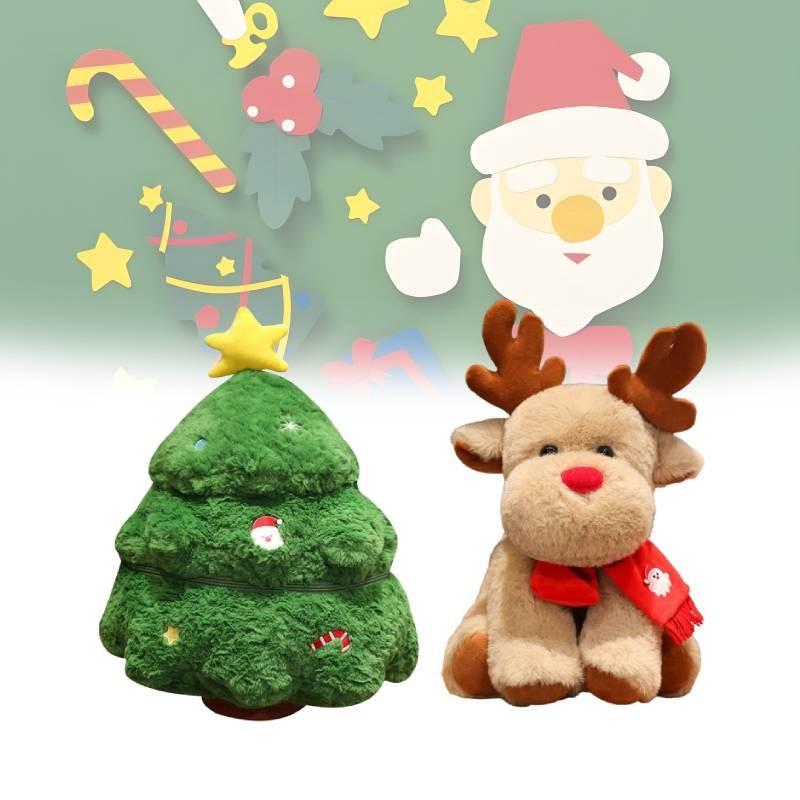 Joyful Christmas Series Plush Pillow Featuring Adorable Santa Design For Holiday Decor