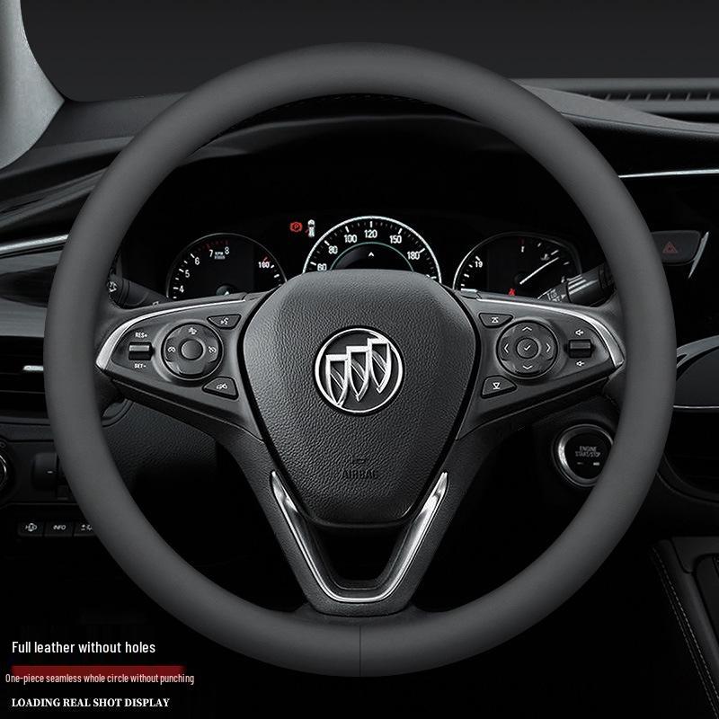 Leather Steering Wheel Cover for New Regal, Excelle, LaCrosse, Verano, Encore, Envision, GL6, GL8, Enclave