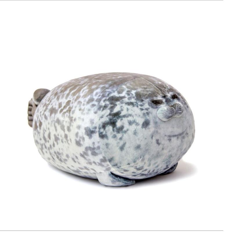 

Каваи Реалистичные Тюлени Плюшевые Игрушки Мягкие Набивные Морские Морские Львы Животные Куклы Милые Сквиши Подушки Подушки для Спины Подарки на День Рождения для Детей 30cm серый