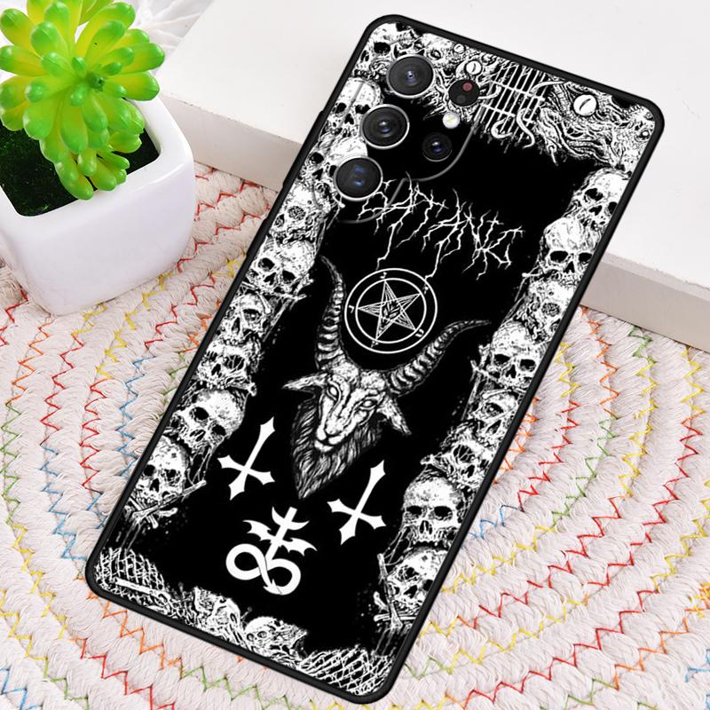 Baphomet Gothic Satan Phone Case for Samsung Galaxy note 10 pro S26 Ultra S23 S24 FE S25 S21 S22 PLUS shockproof Cove