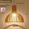 Zen Japanese Wood Pendant Light for Tea Rooms, Restaurants, Bedrooms, and Living Rooms