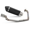 Stainless Steel Modified Exhaust Front for GSX-R150 with 370mm Small Hex Tail