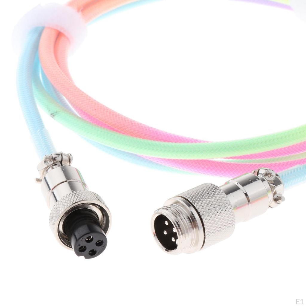 /USB Port/ Detachable /Scalable Mini Connector Keyboard Cable/ for Mechanical Keyboard/ Speaker/