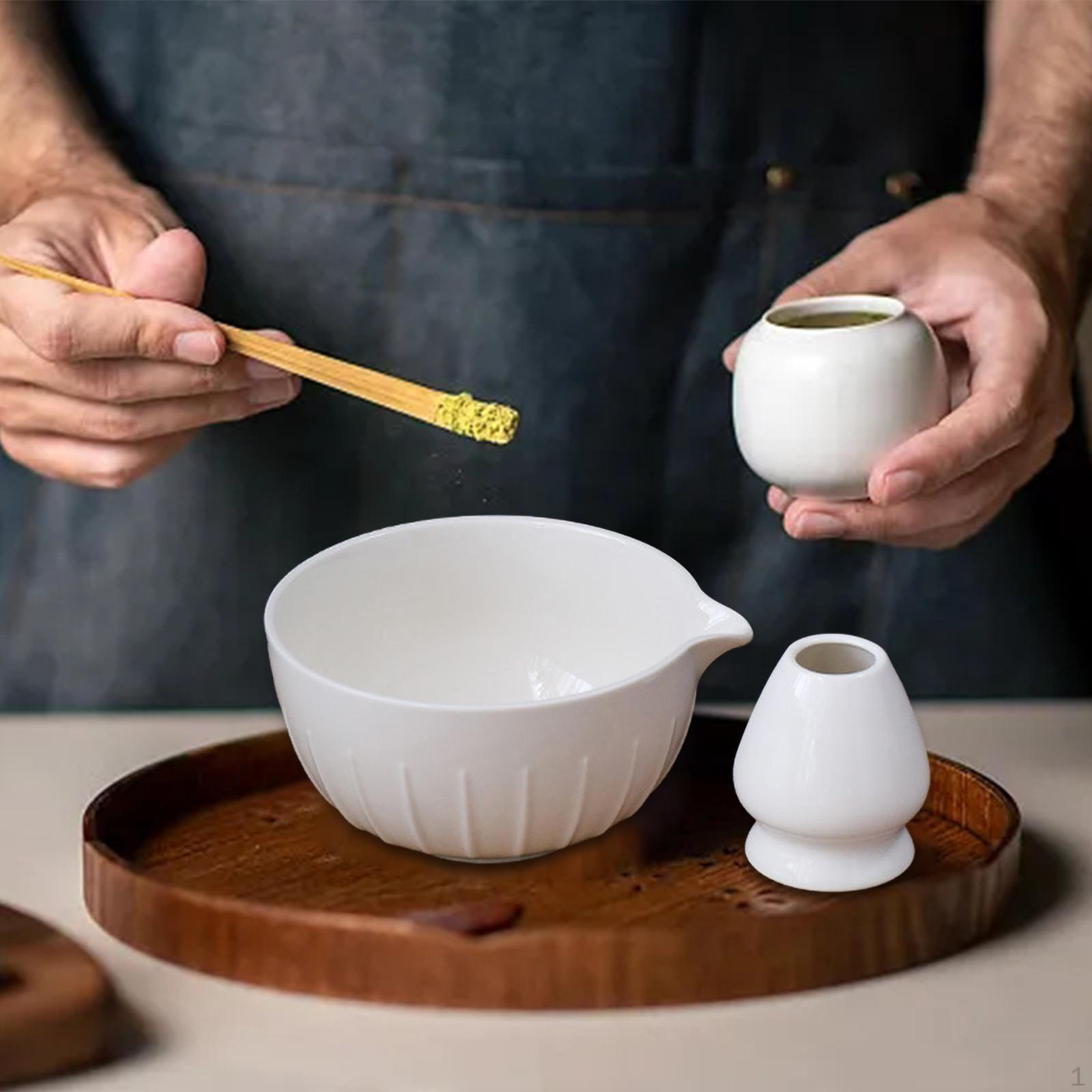 

Набор, подставка для зеленого венчика, чаша для матча, традиционный, чайный сервиз белый