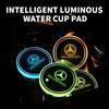 AABIH1 1/2pcs Car Luminous Water Cup Pad LED Atmosphere Light For Mercedes Benz W166 W212 W213 W246 W176 W205 C180 W167 Accessories