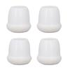 8 Pcs Chair Leg Cover Round White Table Foot Protector Thicken Mute Furniture Leg Pad for Home Use Large