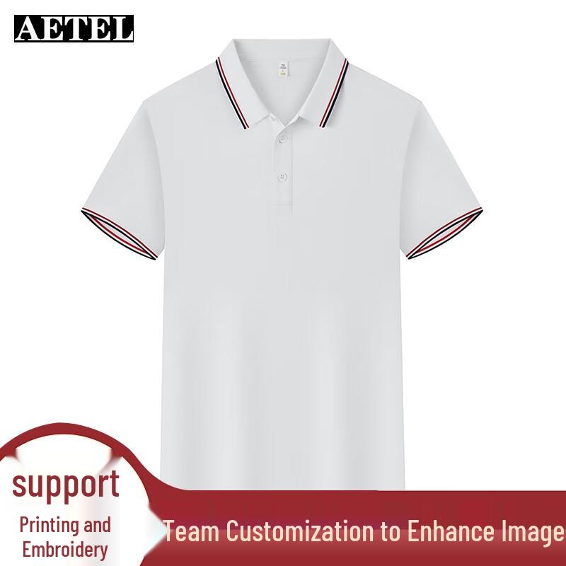 AETEL Men's Premium Short-Sleeve Business Polo Shirt