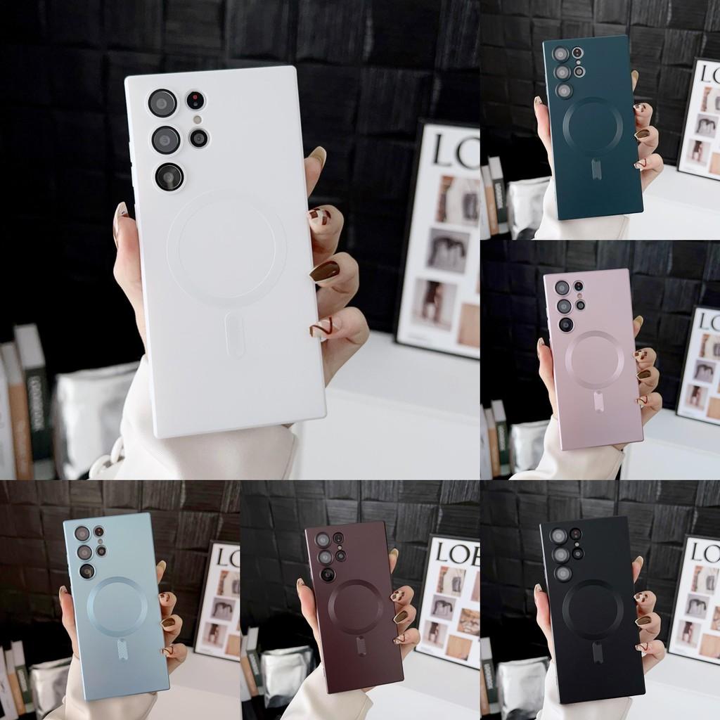 Charging Wireless Magnetic Mobile Phone Case For Samsung Galaxy S21 Tool Ultra