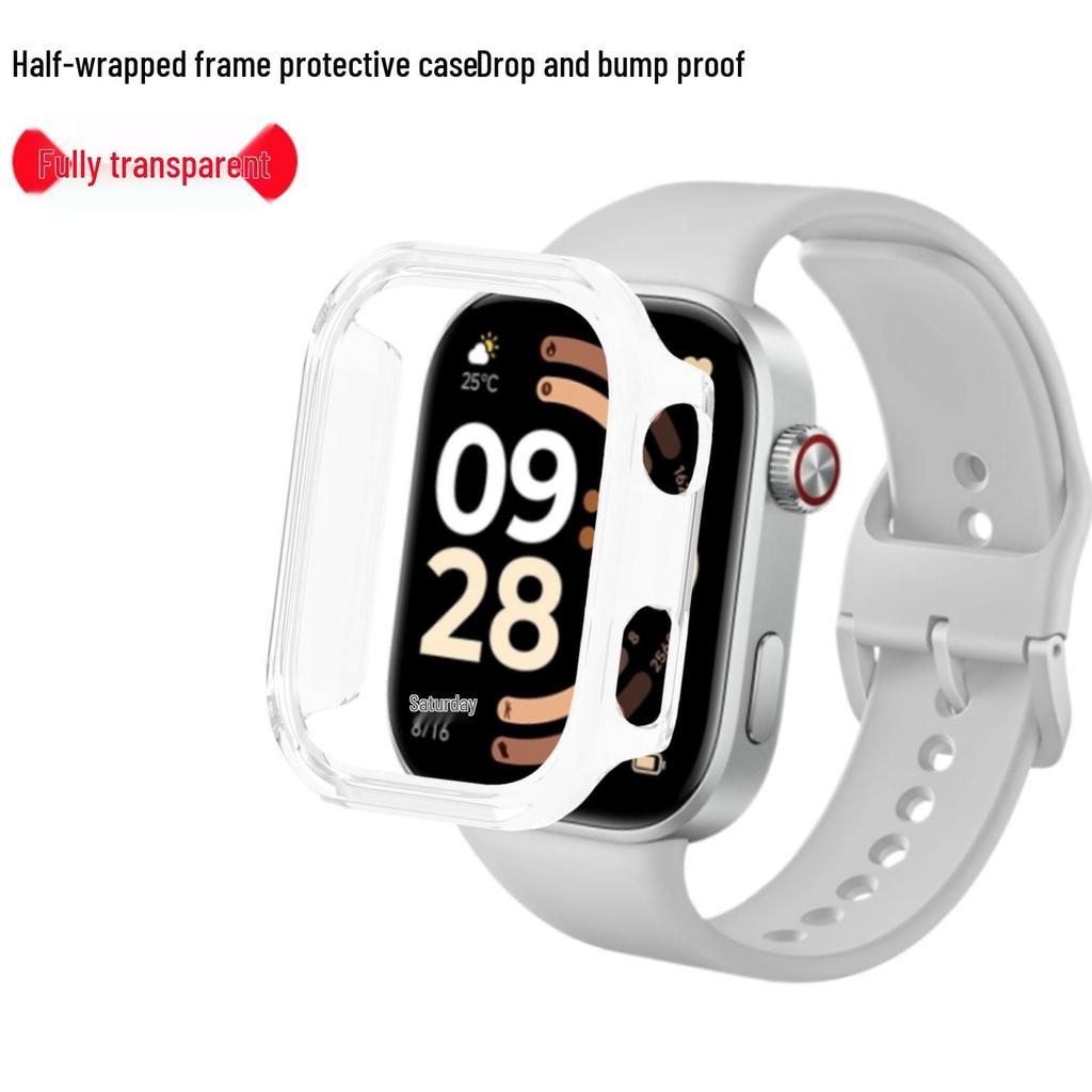 Custodia Protettiva per Redmi Watch 6: Cover Guscio Rigido Vuoto Semiavvolgente per Nuovo Modello