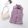 Female Autumn and Winter Slim Warm Vest Inner Wear Solid Color Sleeveless Vest