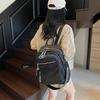 Large capacity stylish and simple backpack women's new versatile student class schoolbag travel backpack