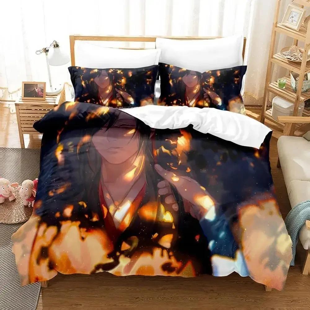 New Mo Dao Zu Shi The Grandmaster of Demonic Cultivation Bedding Set Anime Three-piece Set Adult Kid Bedroom Duvet Cover Sets