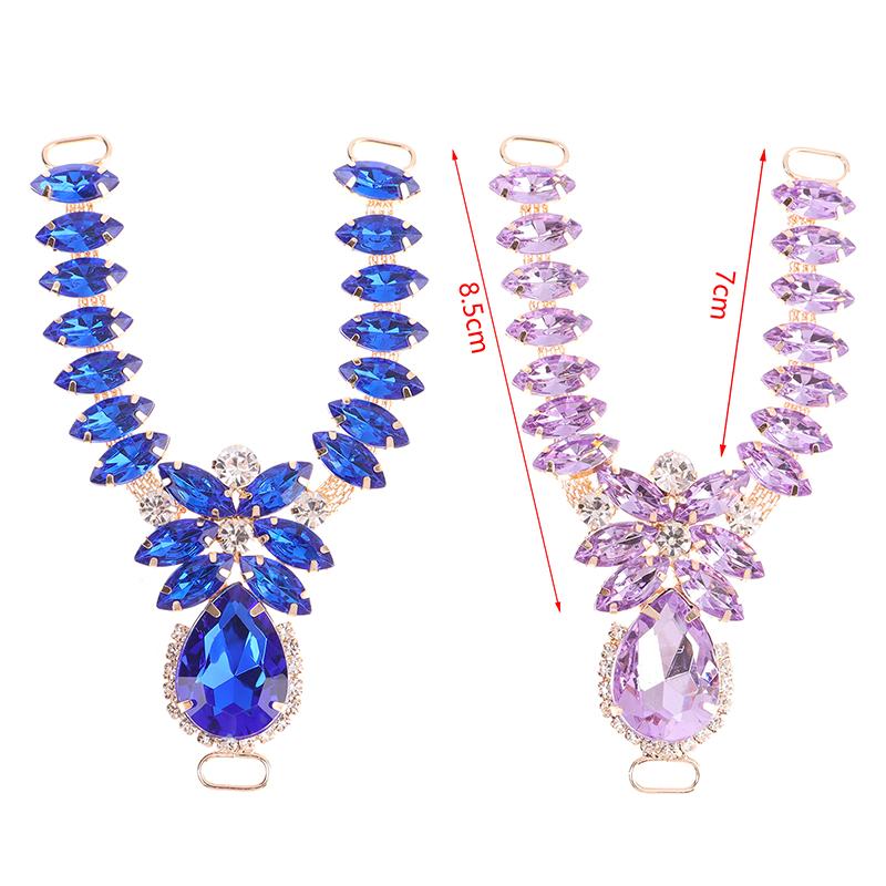 1Pc Shoe Buckles Sandals Buckles Diy Handwork Shoe Glass Decoration