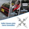 4Pcs Colorful M6 License Plate Fixing Plate Screw M6 Threaded Pointed Aluminum Alloy Fasteners Universal Car Styling Gasket