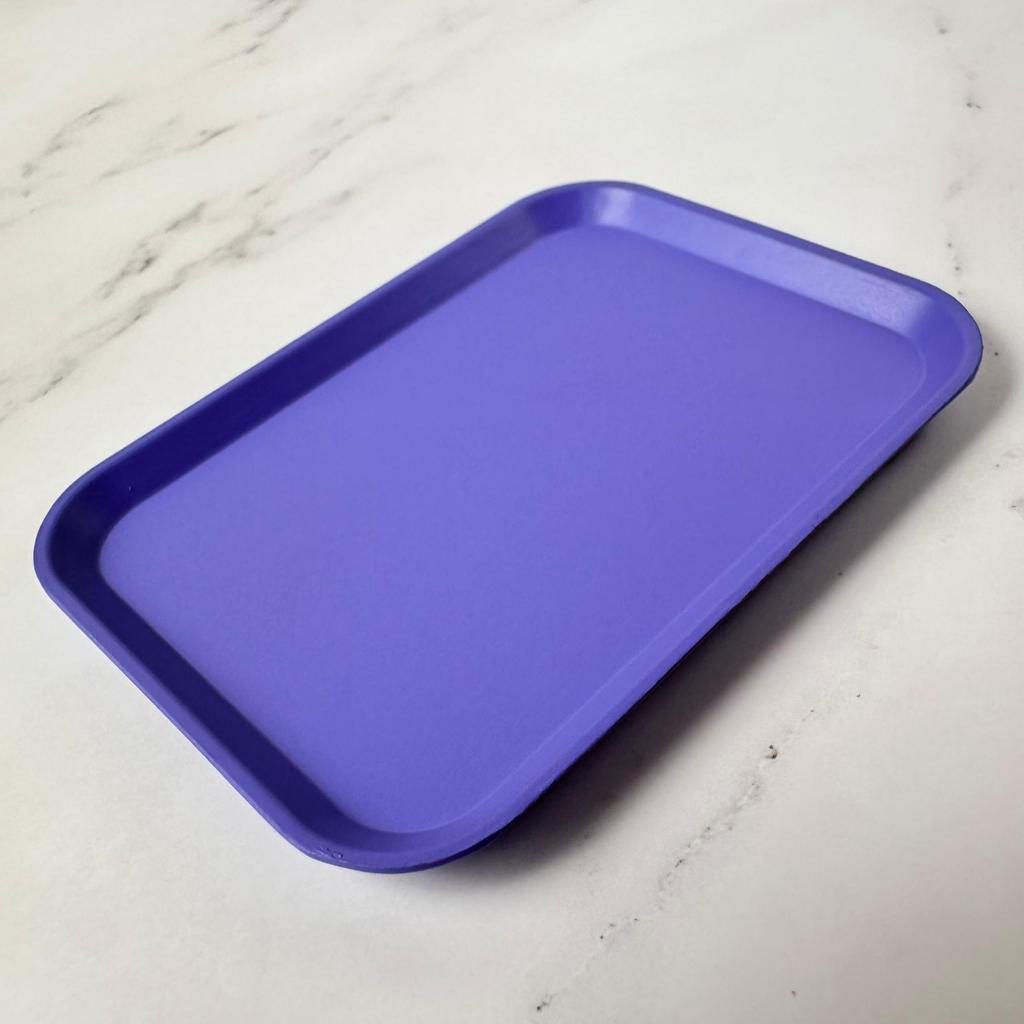 LifeStyleLittles 16 Scale Miniature Colorful Tray, Dollhouse Accessory, Figure Tableware, Serving Tray, Handmade Alloy