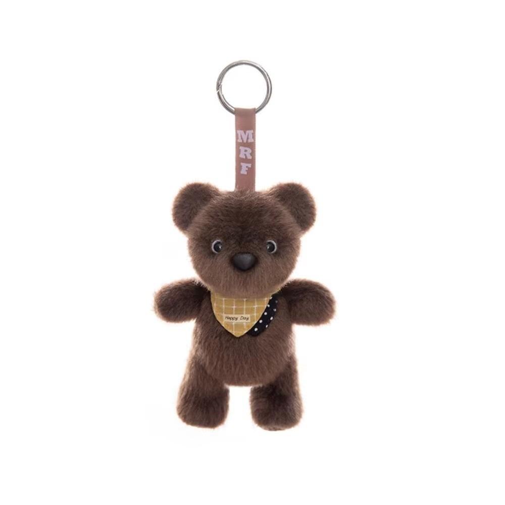 Furry Plush Animal Pendant PP Cotton Plush Backpack Pendant Stuffed Doll Keyring  Boy Girl Gift