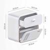 Toalettpappershållare Vattentät Tissue Storage Box Väggmonterad Toalettrulle Organizer Badrumstillbehörsset