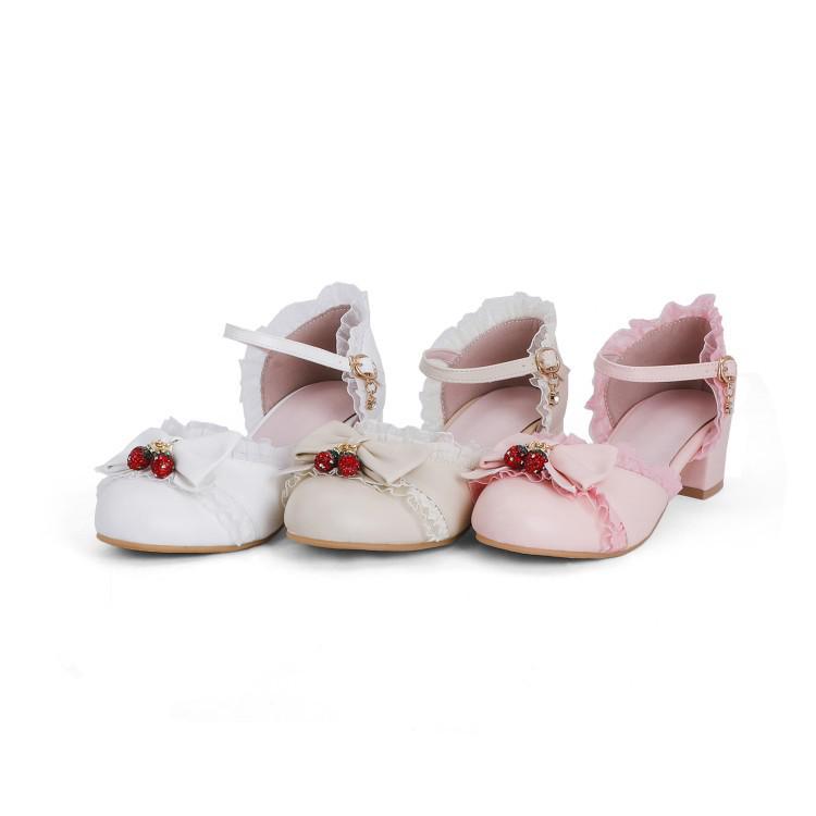 Girls' Cute Lolita Mid-Heel Sandals for Ages 8-9 - 2021 Summer Style