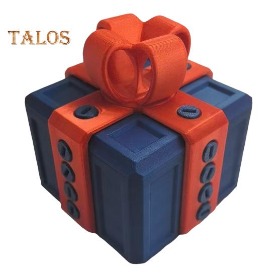 

3D-печатная раздражающая подарочная коробка с винтами, красочная квадратная головоломка, подарочная коробка, сборка, разборка, игрушка, домашний офис, книжная полка, украшение для рабочего стола, орнамент 8 cm