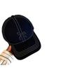 Women's original versatile sweet bow embroidered baseball cap, spring and summer Korean style plaid duckbill cap that makes the face look smaller