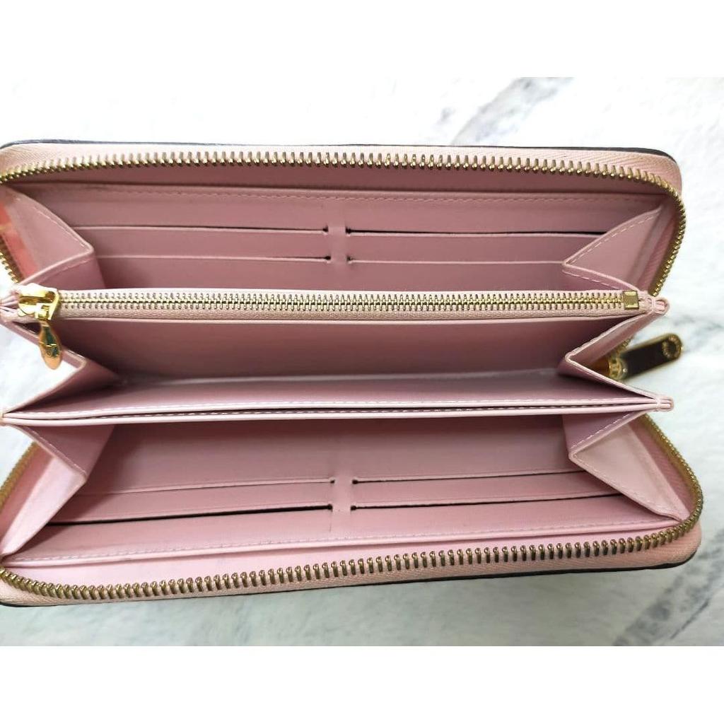 Used Louis Vuitton Authentic Vernis / Enamel Long Wallet Monogram Rose Pink