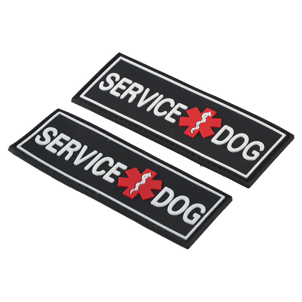 

2 шт., полиэстеровые 3D резиновые нашивки, крючок, служебный ремешок для собак, наклейка, нашивки для служебной собаки в дрессировке