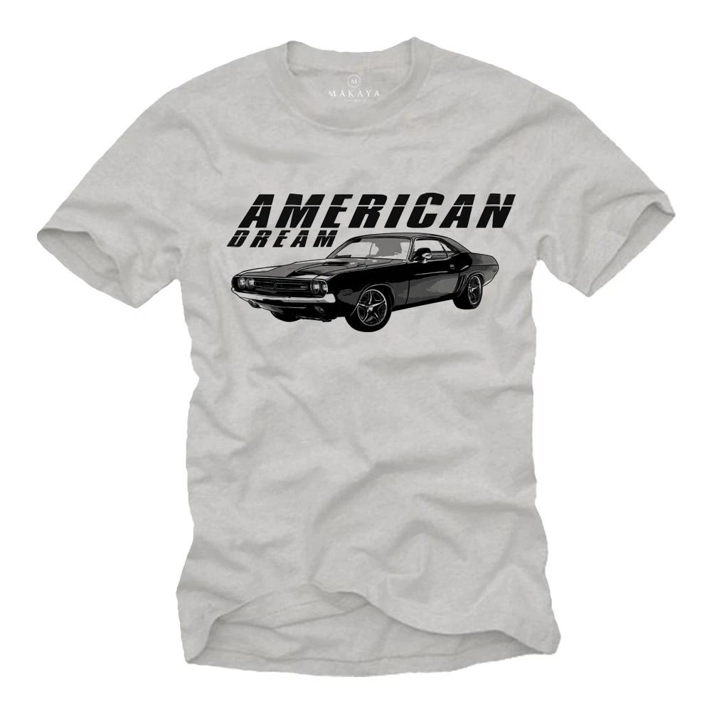 

STREET CLASSIC MENS T shirt WITH AMERICAN MUSCLE CAR - SHORT SLEEVE OLDTIMER TEE 4XL