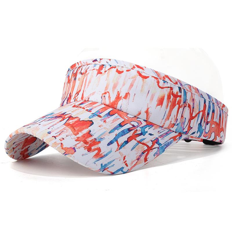 Summer Graffiti Hat Unisex Outdoor Sports Riding Sun Hat Sunscreen Breathable Fishing Hat оранжевый