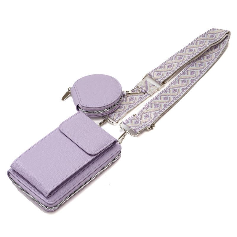 Women Fashion Shoulder Bags and Mini Purse Casual Phone Bag Zipper Wallets for Ladies Card Holder