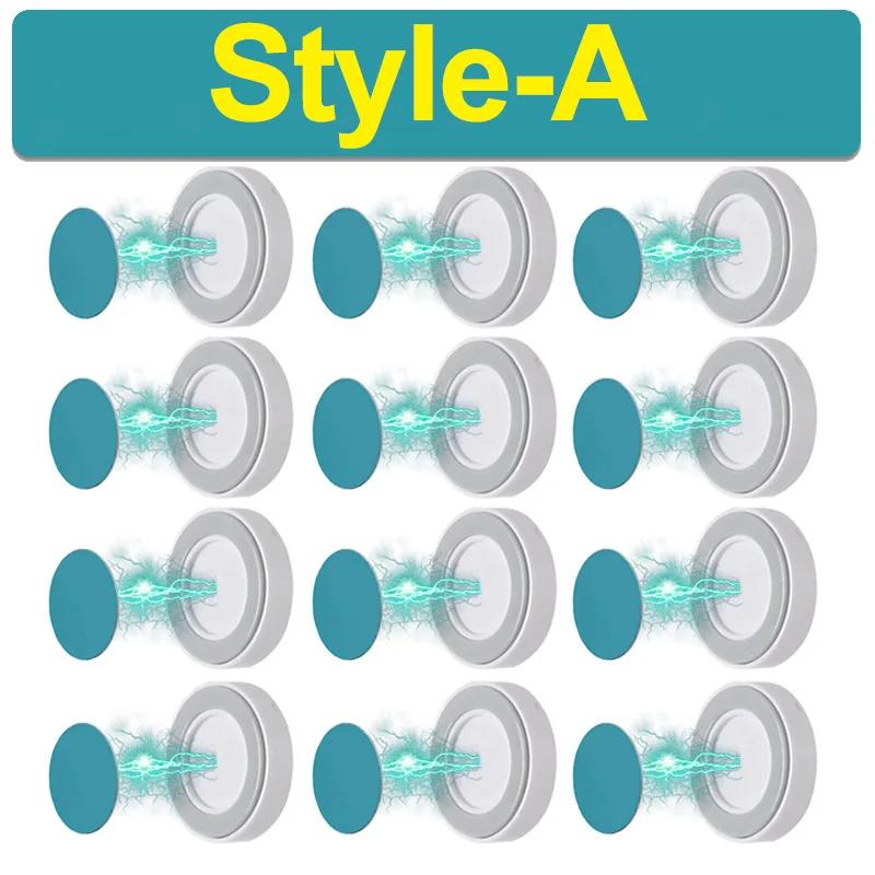 2/24Pcs Anti-Lost Strong Magnetic Hook Wall Mount Magnet Holder for Fridge Sticker Remote Control Storage Home Organizer Hooks