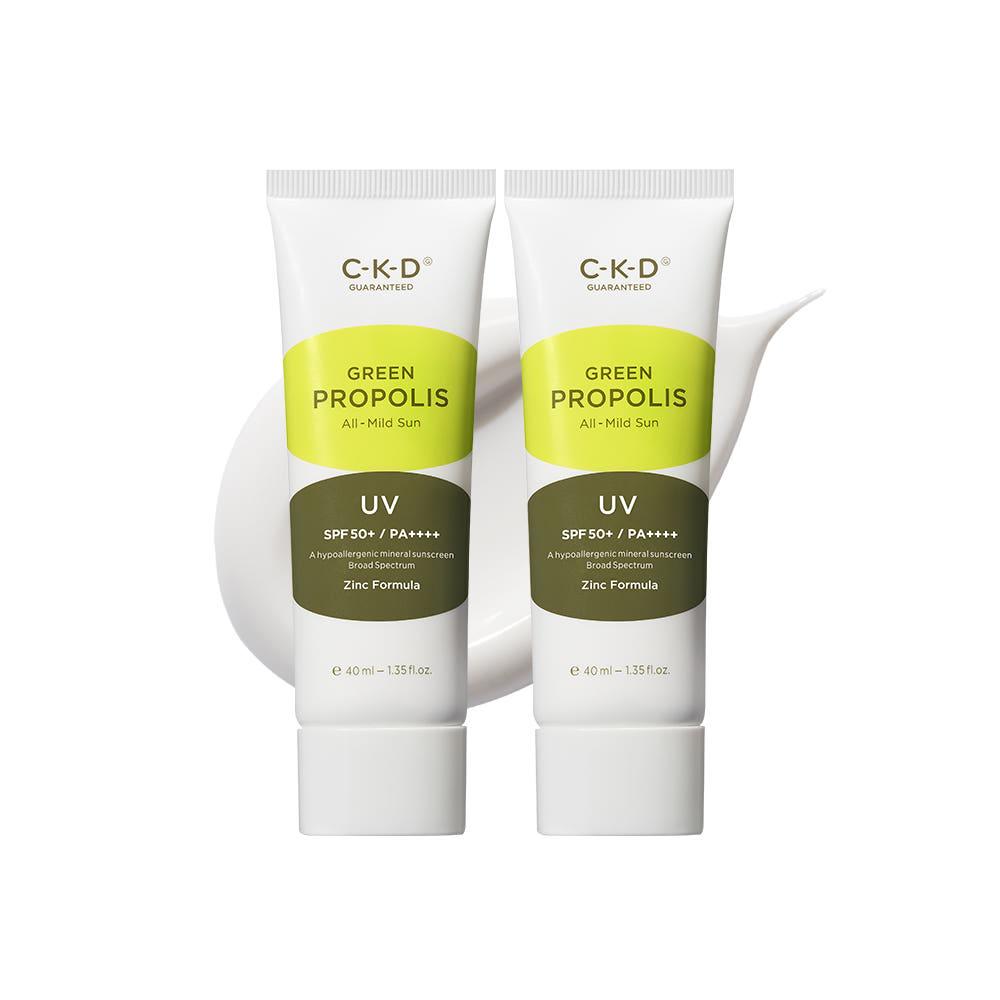 CKD All Mild Sun Cream 40ml SPF50+ PA++++ (Pack of 2)