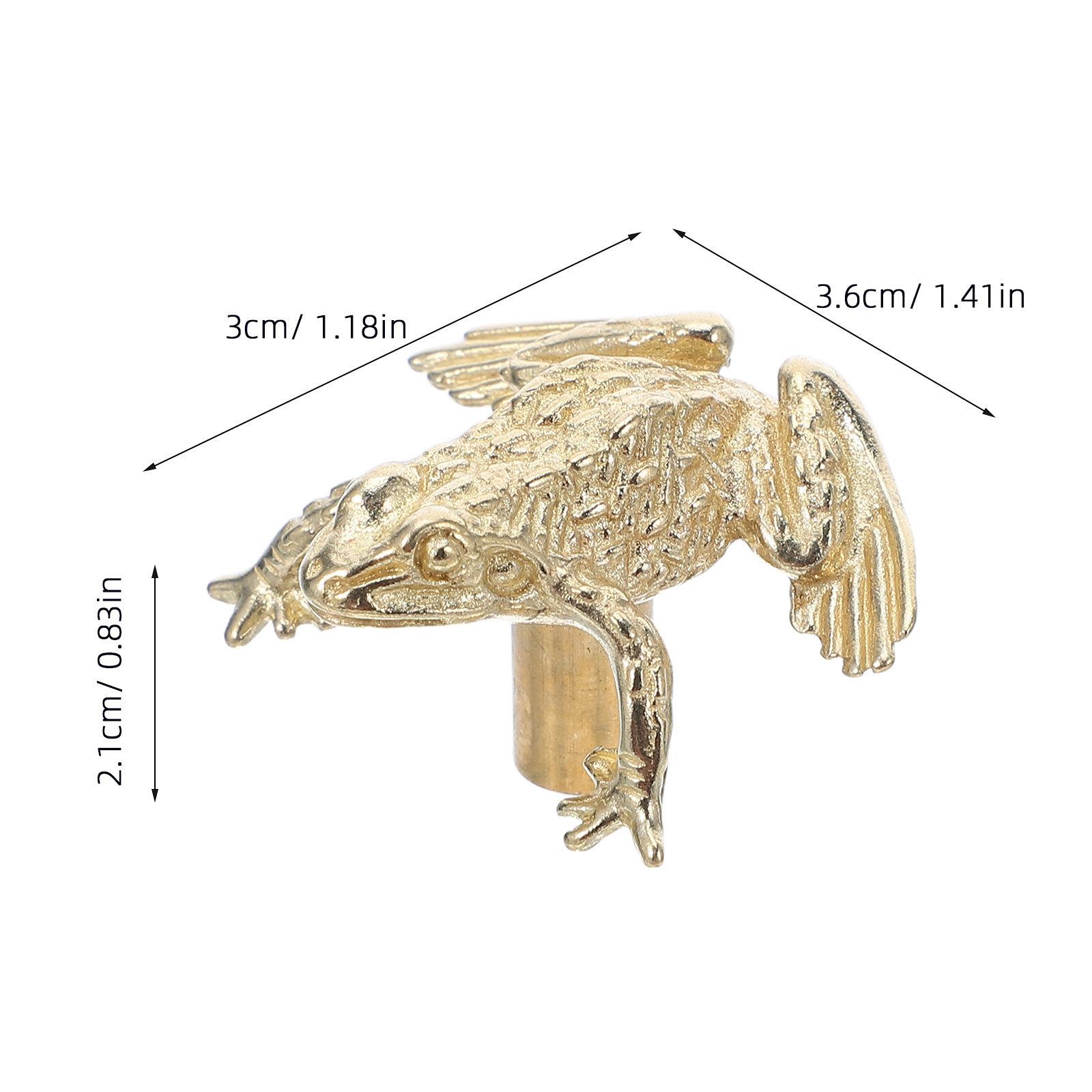 

Decorative Brass Drawer Knobs Toad Shape Cabinet Pulls for Kitchen Bathroom Furniture Retro Home Decor Handles золотистый