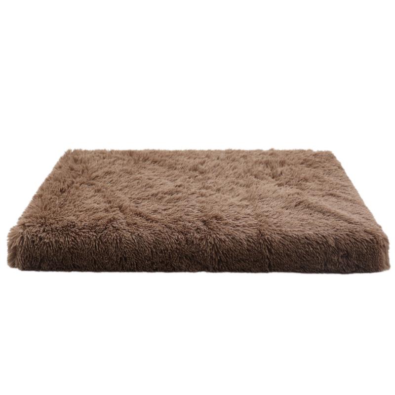 

Plush Square Dog Mattress Removable Washable Kennel Dog Bed Mat Super Soft Sleeping Pet Bed for Small Medium Large Dogs S (40X30X5cm) хаки