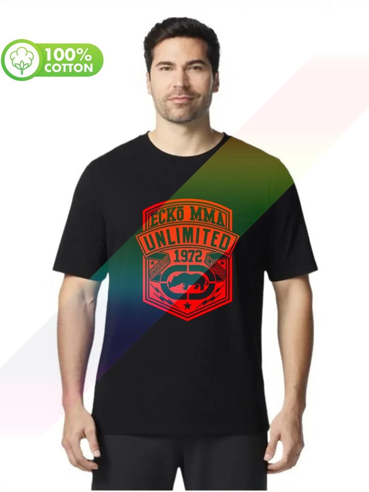 2026 Selling 100% Cotton Men's T-shirt Ecko_unltd Funny Male Round Neck Short Sleeve S-xxxl Tops Tees