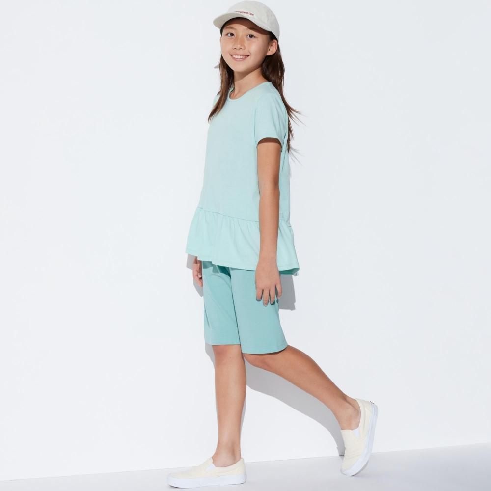 

КОМПЛЕКТ ИЗ ХЛОПКА UNIQLO JAPAN GIRLS AIR RHYTHM С КОРОТКИМ РУКАВОМ