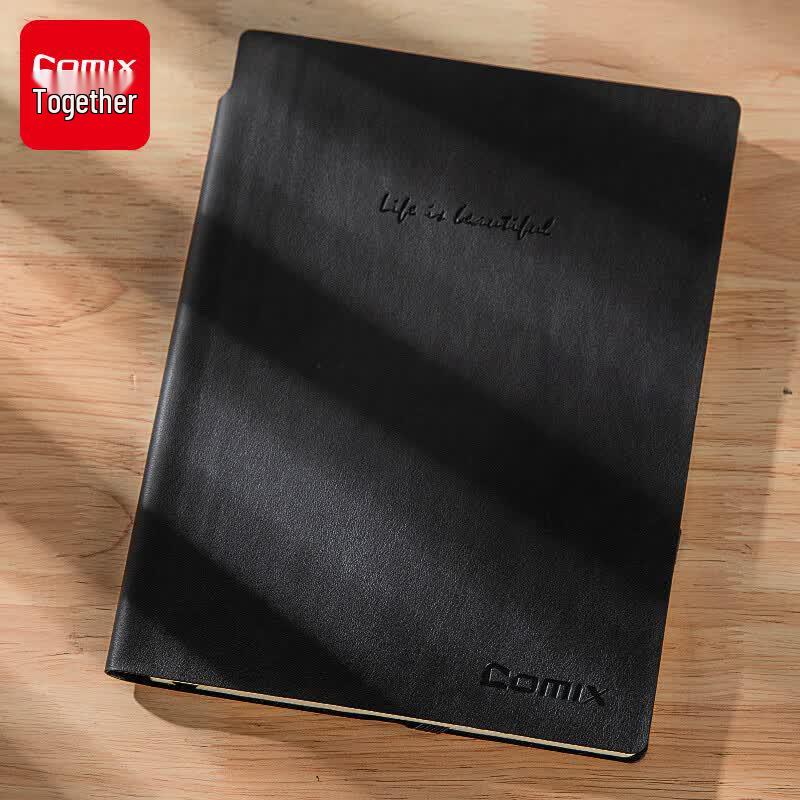 Qixin CK5851 A5 Soft Leather Wide Ruled Notebook