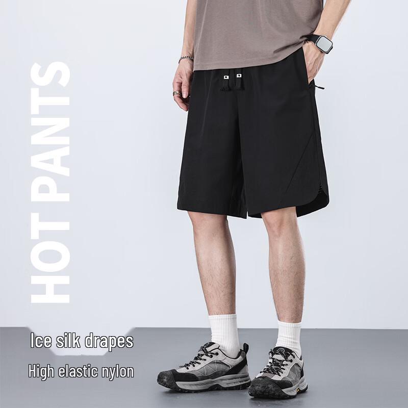 

Men s Summer High-Elastic 5-Point Shorts 2XL