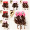 2Pcs Cartoon Children Hair Clip Wavy Wig Braid Hairpin Hair Accessories Kids Hairpin Wig  Girls