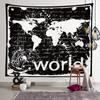 World Map Wall Tapestry Background Cloth Hanging Cloth Bedroom Bedside Decorative Wall Cloth Rental Dormitory Tapestry