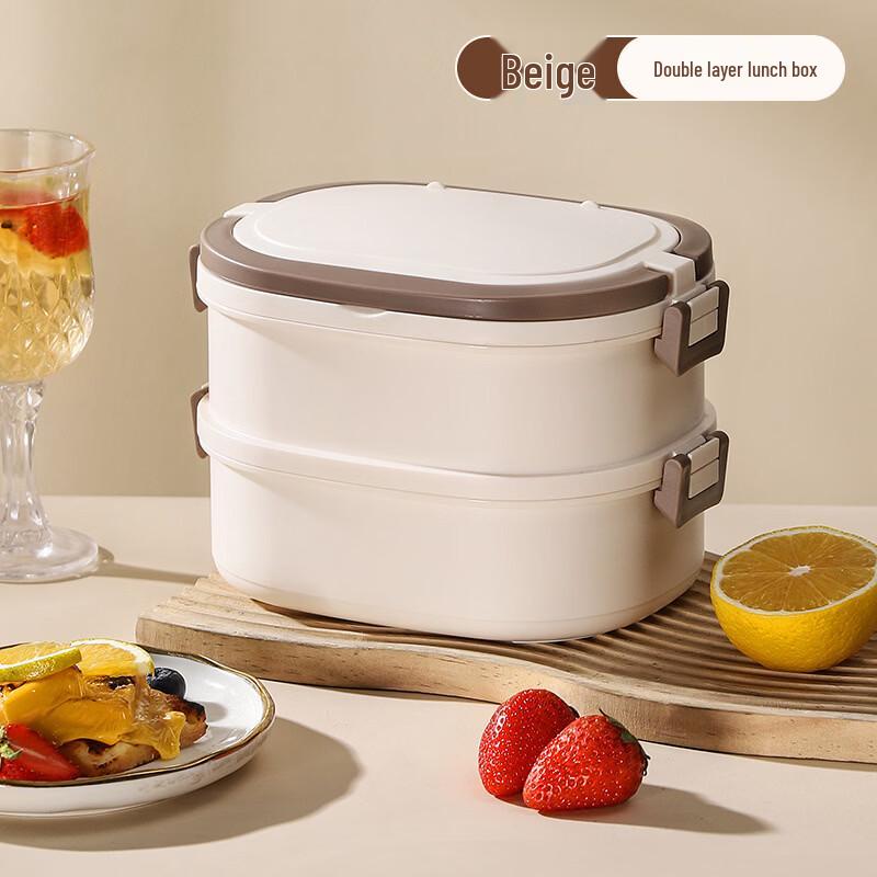 Zhishi 304 Stainless Steel Double-Layer Insulated Lunch Box