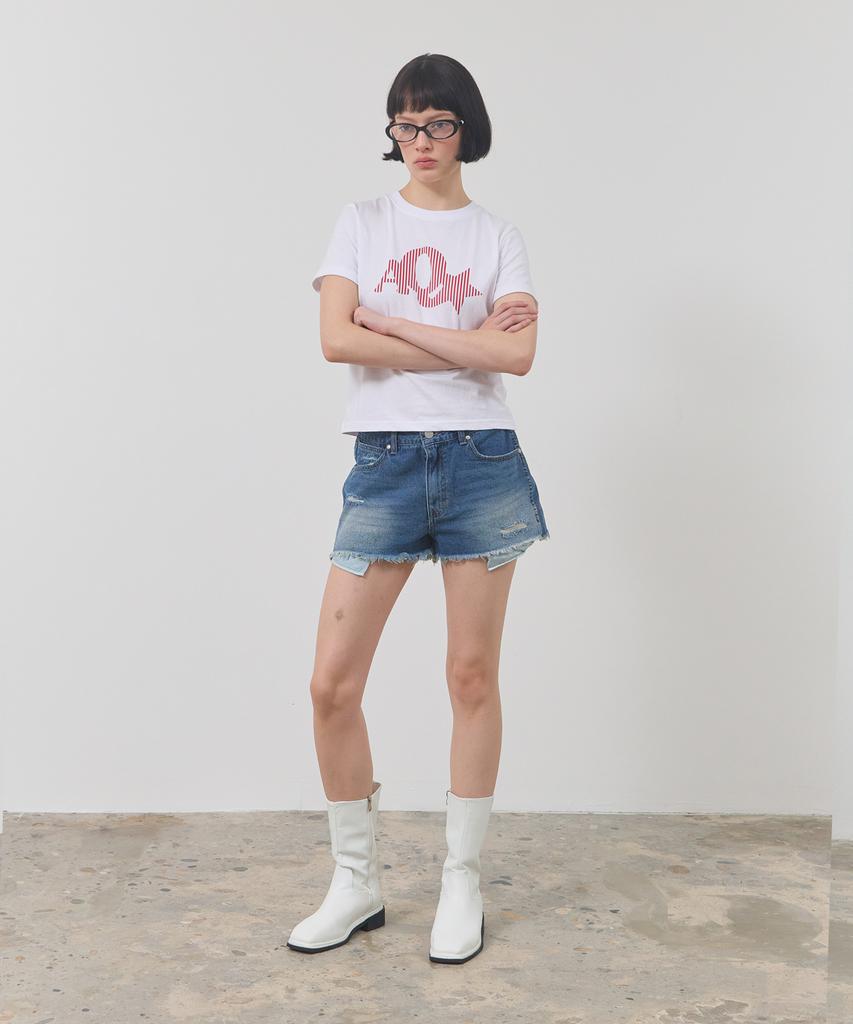 Eikyueikyuhauseukeulleob Star Aq T-Shirt [White]