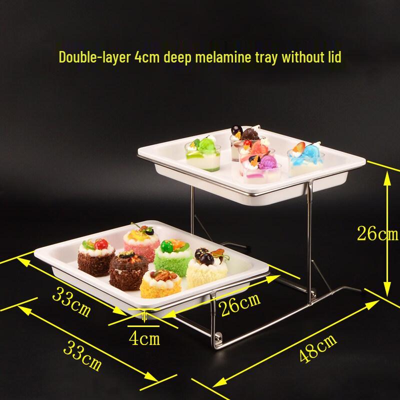Aokewen Double-Layer Buffet Dessert Display Stand