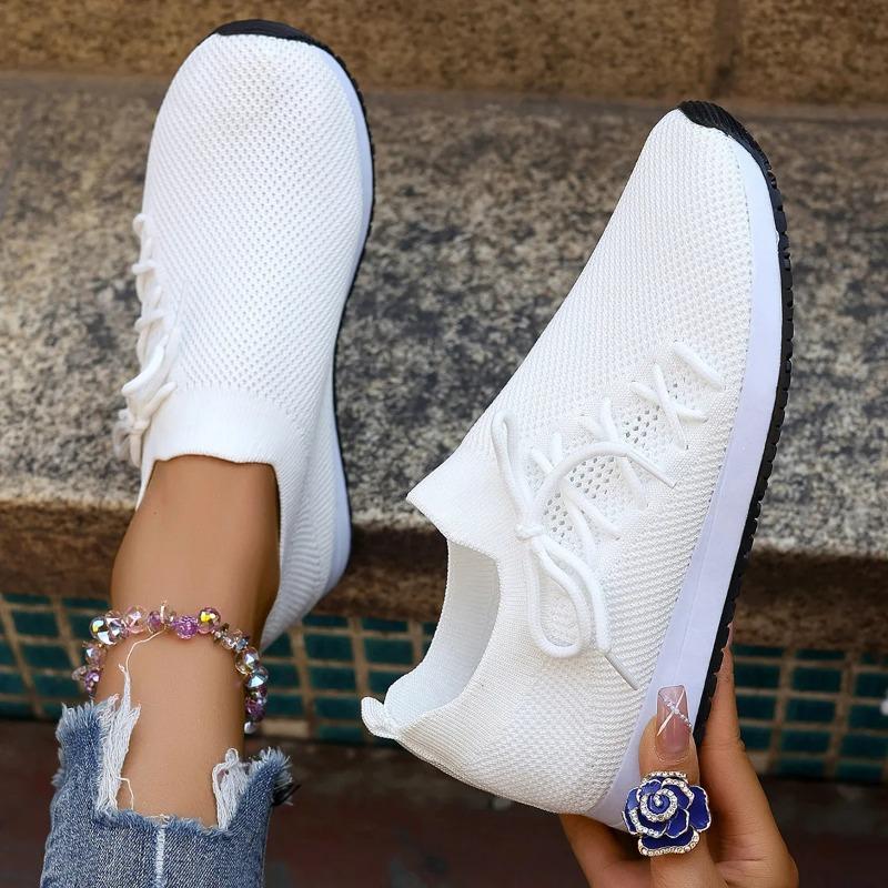 Women Casual Shoes Fashion Breathable Walking Mesh Flat Shoes White Sneakers Women's Tenis Feminino Shoes