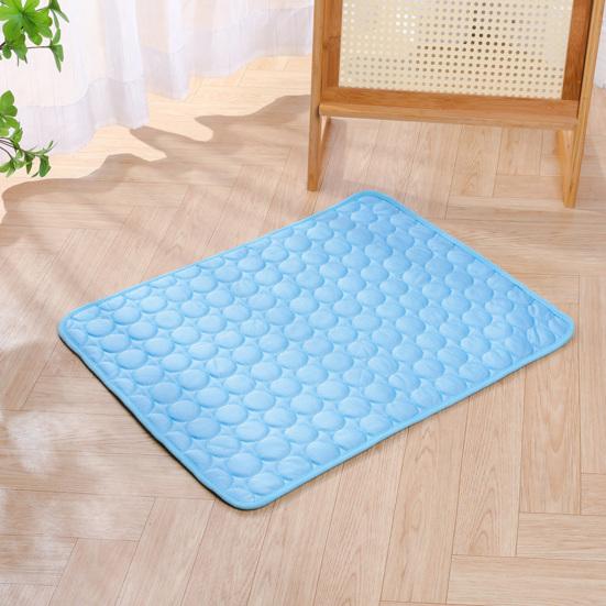 Pet Ice Silk Cooling Mat, Summer Self Cool Pad for Dogs Cats, Washable Pet Sleeping Pad for Crate, Bed, Indoor Outdoor Floor