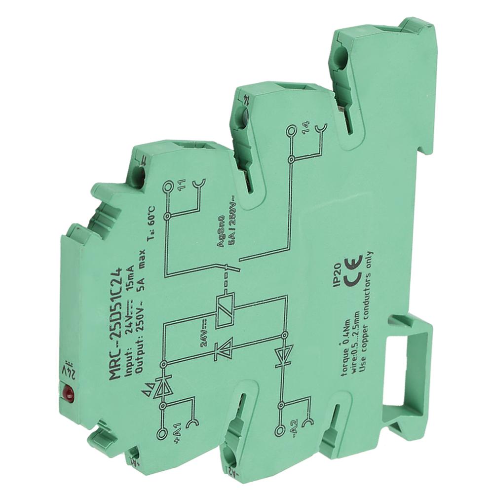 MRC25D51C24 PLC Electromagnetic Contact Interface Relay Module 5A NO