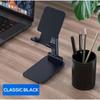 Universal Desktop Mobiltelefon Holder Stativ for IPhone IPad, Justerbar Tablet Sammenleggbar Bord Mobiltelefon Bordstativ Holder, 1 stk.