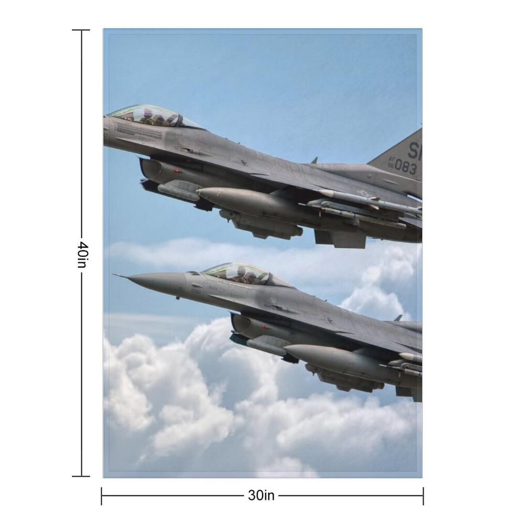 F16 Fighting Falcon Warhawks Throw Blanket Hairy Decorative Throw blankets and throws Furry Blankets