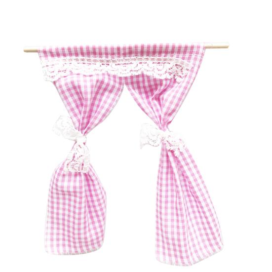 Miniature Lace Curtain Various Colors Excellent Workmanship Cotton Cloth Mini Tie Back Floral Curtains for Family